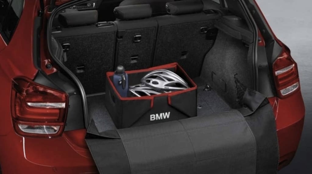 Caja Plegable De Bmw Negra O Negra/roja. Original Accesorios