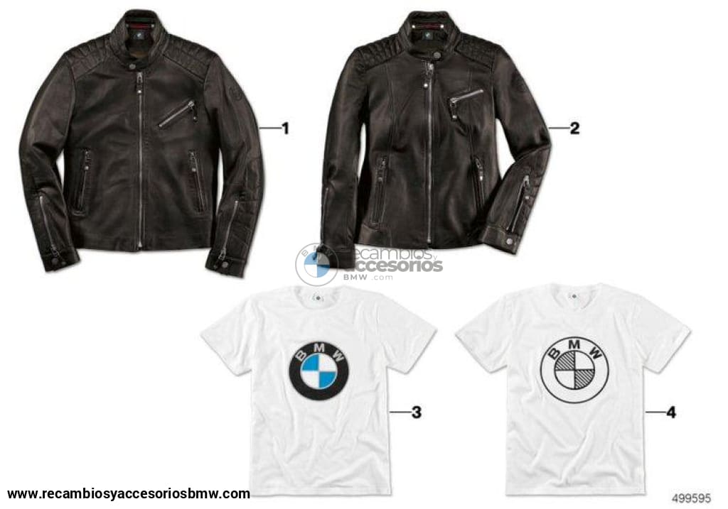 Camiseta Unisex Con Logo De Bmw Blanco/negro Original Merchandising