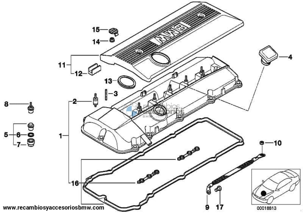 Capote De Proteccion Tapa Motor Para Bmw E46 E39 E60 E61 E38 E65 E66 E83 E53 E36 E85. Original