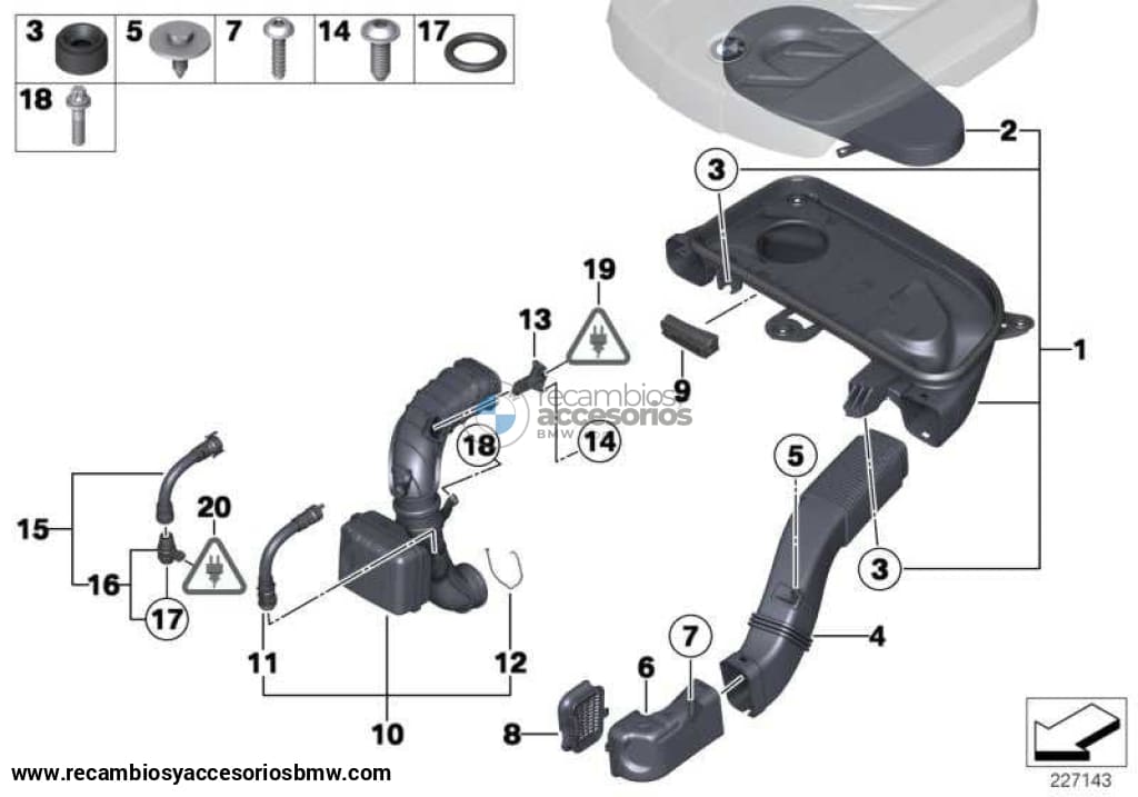 Caudalimetro Contador Masas De Aire Pelíc. Cal. Para Bmw F20 F21 F22 F30 F31 F34 Gt F32 F33 F36 F07