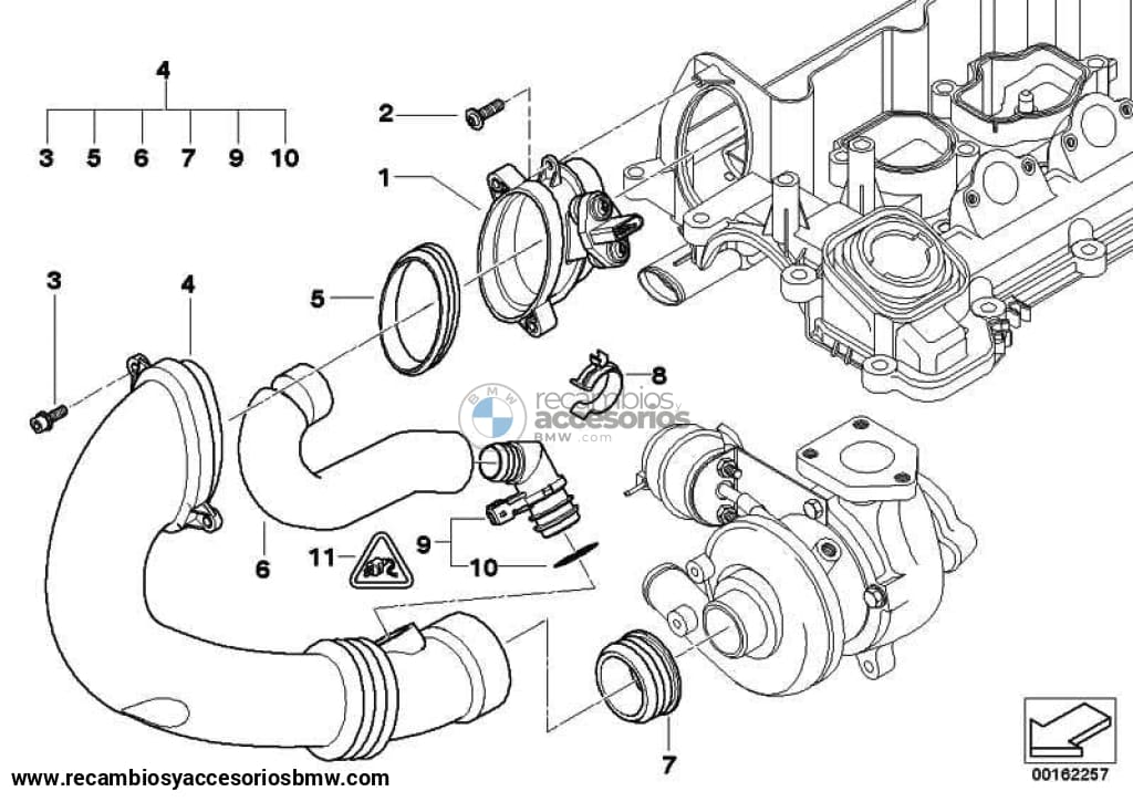 Caudalimetro Medidor Contador De Masa Aire Película Caliente Para Bmw E87 E46 E90 E91 E92 E93 E60