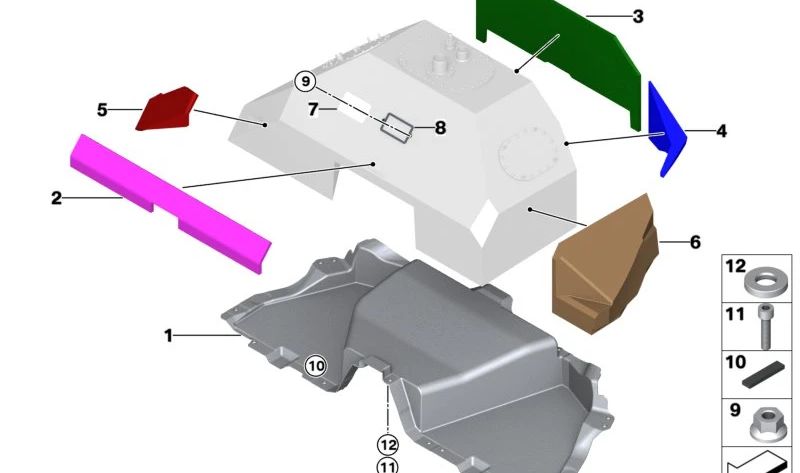 Unterlegscheibe für BMW X3 E83, E83N, X5 E70, Motorrad F K71, K73, G K15, R K25 (OEM 07119904324). Original BMW