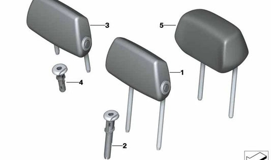 OEM 52207309161 HINTER -Kopfbrecherhandbuch für BMW F30, F31, F34, F35, F32, F36. Original BMW.