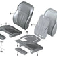 Funda de Asiento de Confort en Cuero Climático para BMW Serie 5 G30, G31, G38 Serie 6 G32 Serie 7 G11, G12 (OEM 52107412670). Original BMW