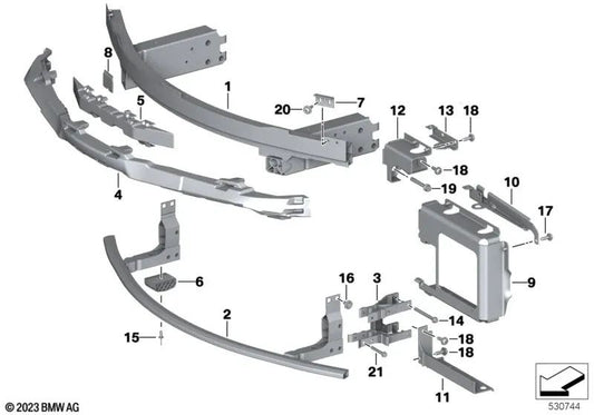 Soporte AMOEK inferior izquierdo para BMW Z4 G29 (OEM 51647491713). Original BMW