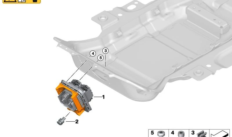 Puente de supervisión de contacto de alto voltaje para BMW F45, F30N, G20, G30, G11, I01, F48N, F39, G01, F15 (OEM 12527630408). Original BMW