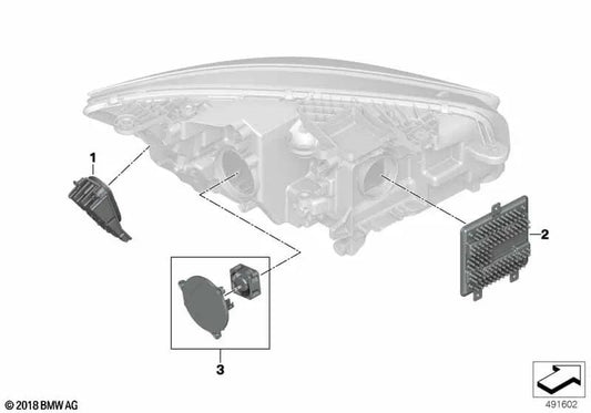 Módulo LED para luces diurnas izquierdo para BMW G29 (OEM 63119498495). Original BMW