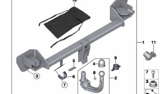 Verschlussstopfen für MINI R60, R61 (OEM 71606854220). Original BMW