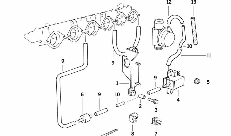 Unterstützung für BMW Serie 3 E36 (OEM 12521401573). Original BMW