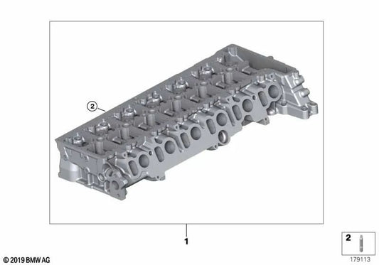 Cylinder head for BMW 5 Series F07, F10, F11, 7 Series F01, X5 E70N, X6 E71 (OEM 11127807641). Genuine BMW.