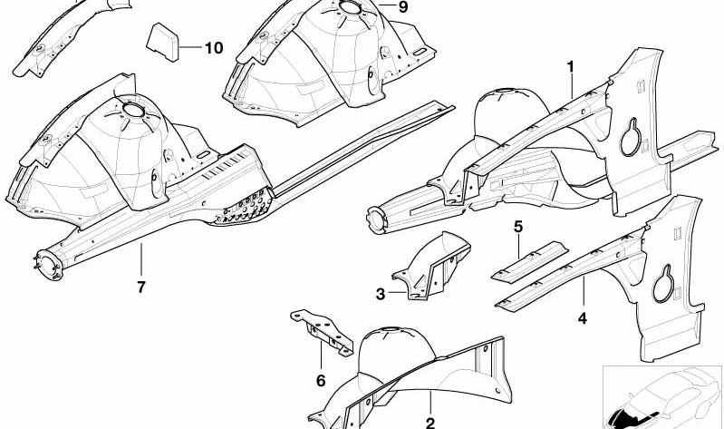 Soporte de parachoques lateral delantero derecho para BMW Serie 3 E36 (OEM 41148122554). Original BMW