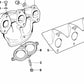 Junta sin amianto para escape OEM 18301728208 para BMW E30, E36, E46, E34, Z3. Original BMW.