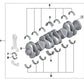 Kurbelwelle ohne Lager für BMW E90N, E91N, E92, E92N, E93, E93N, F07, F10, F11, F01, F02, E70N, E71 (OEM 11217799970). Original BMW.