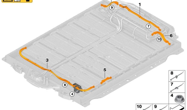 Conector de módulo para BMW I20 (OEM 61279896413). Original BMW