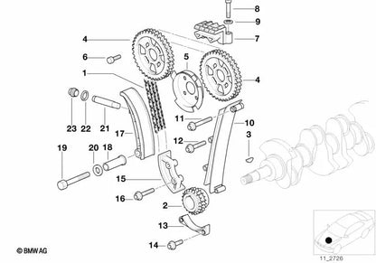 Accesorio para BMW E87, E21, E30, E36, E46, E90, E91, E92, E93, E12, E28, E34, E39, E60, E61, E63, E64, E32, E38, E65, E66, E31, E83, E53, E70, E71, E85 (OEM 07119951480). Original BMW.