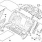 Trunk floor sound insulation for BMW 3 Series E46 (OEM 51488204049). Original BMW