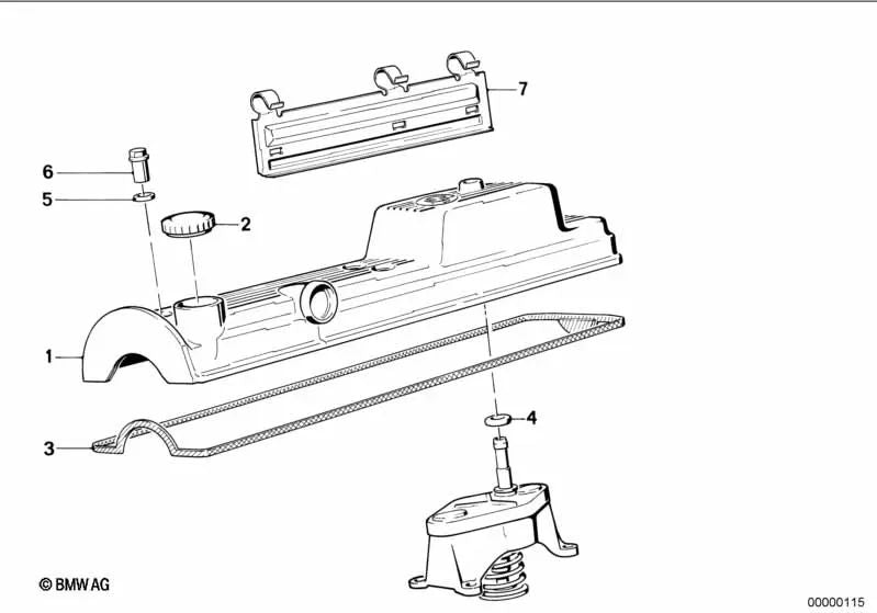 Arandela de sellado para BMW Serie 3 E30, Serie 5 E28, E34 (OEM 11121287213). Original BMW