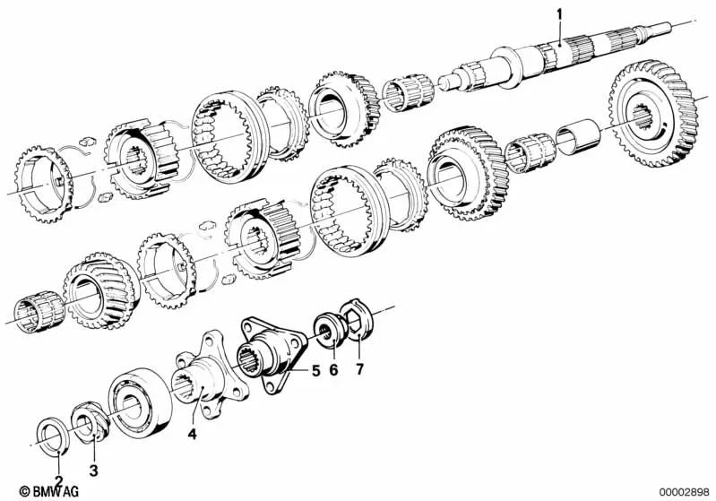 Arandela de distancia para BMW E21, E30, E12, E28 (OEM 23221630219). Original BMW.