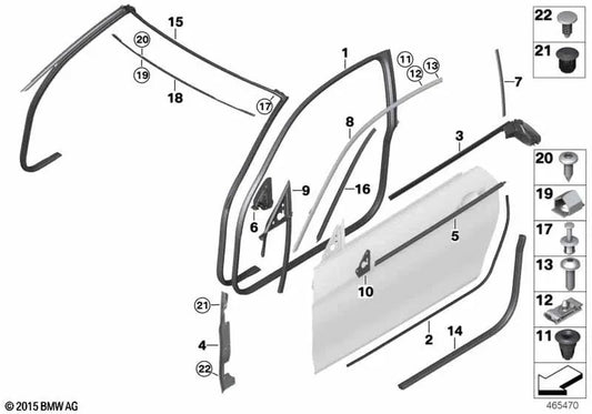 Eckblende left for BMW F32, F33, F36, F82, F83 (OEM 51337284417). Original BMW