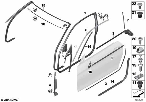 Eckblende izquierda para BMW F32, F33, F36, F82, F83 (OEM 51337284417). Original BMW