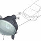 Luz antiniebla LED derecha para BMW F20N, F21N, F22N, F23N, F30N, F31N, F34N, F35N, F32, F33, F36 (OEM 63177315560). Original BMW