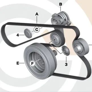 Kit de Reparación de Transmisión por Correa Completo para BMW E46, E60, E60N, E61, E61N, E63N, E64N, E53 (OEM 11282339149). Original BMW.