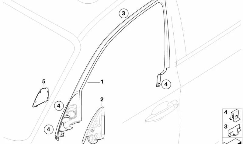 Rejilla cubreparagolpes izquierda OEM 51337077179 para BMW Serie 1 (E87). Original BMW.