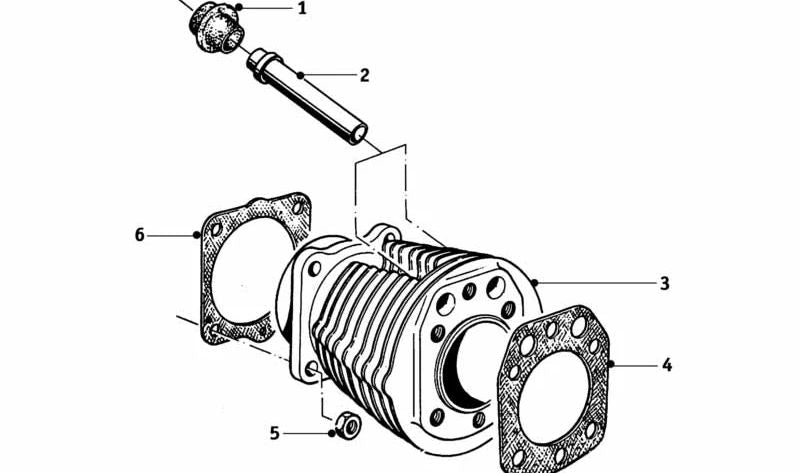 Tubo protector de barra de empuje para BMW F07, F10, F11, F06, F12, F13, F01N, F02N (OEM 11110010152). Original BMW.