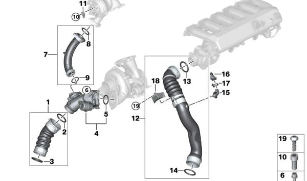 Soporte de motor OEM 11617802222 para BMW X5 (E70) y BMW X6 (E71). Original BMW.