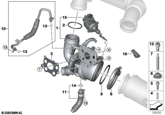 Junta tórica para BMW F20N, F21N, F40, F52, F22, F23, F44, F45, F46, G42, U06, F30N, F31N, F34N, F35N, G20, G21, G28, F32, F33, F36, G22, G23, G26, G30, G31, G38, G60, G32, G11, G12, G70, G14, G15, G16, F48, F49, U11, U12, F39, G01, G08, G02, G05, G06, G0