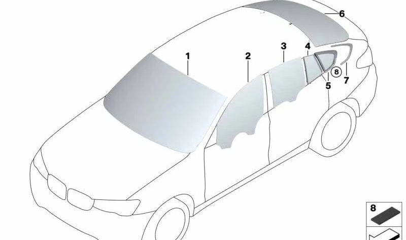 Cinta de velcro para BMW F25, F26 (OEM 51377415973). Original BMW