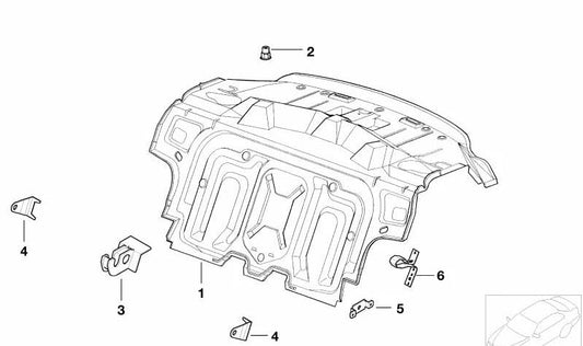 Soporte para el Lateral del Acolchado para BMW Serie 3 E36 (OEM 41148232112). Original BMW