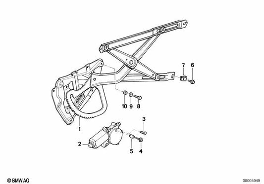 Separador para BMW Serie 8 E31 (OEM 51338108293). Original BMW