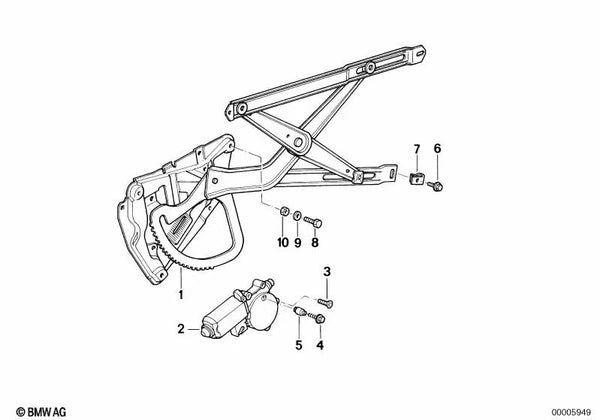 Separador para BMW Serie 8 E31 (OEM 51338108293). Original BMW