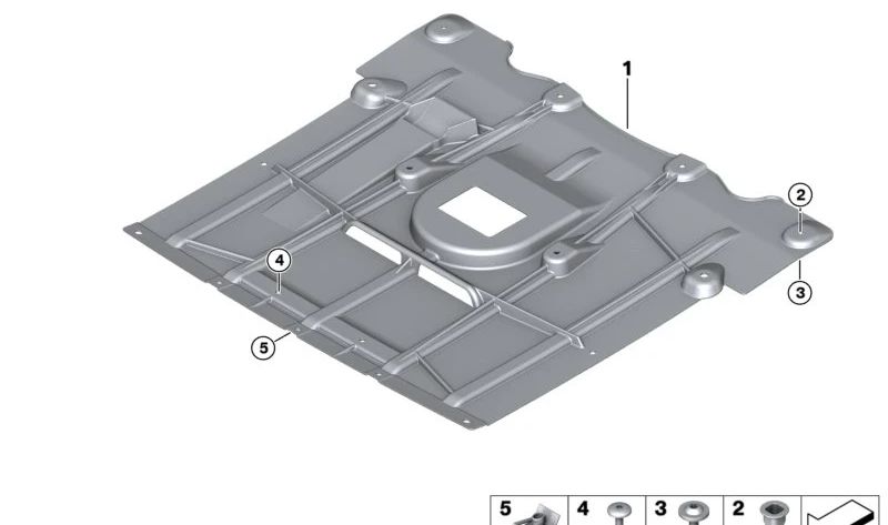 Cubierta delantera del motor OEM 51757998600 para BMW G07 (X7). Original BMW