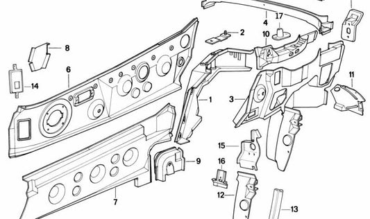 Larguero derecho para BMW (OEM 41112291188). Original BMW