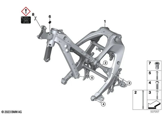 Tuerca remachable de cabeza plana para varios modelos/series de BMW (OEM 07146898184). Original BMW.