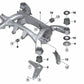 Sechskantschraube mit Unterlegscheibe für BMW X5 E70, E70N, F15, F85, X6 E71, E72, F16, F86 (OEM 33326781201). Original BMW.