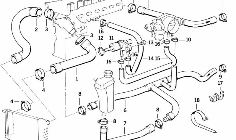 Junta tórica (O-Ring) OEM 13541735380 para BMW E36, E34, Z3, E31, E32, E38, E39. Original BMW.