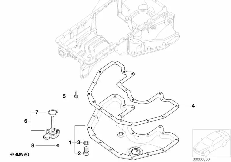 Anillo de sellado para varios modelos/series de BMW (OEM 07119963308). Original BMW