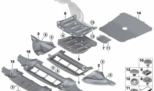 COUVERTURE DE SLIDING OEM 51758066101 pour la série BMW 4 F82 (M4). BMW d'origine.