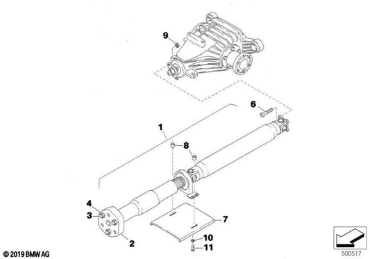 Tornillo hexagonal para diversos modelos/series de BMW (OEM 26112485996). Original BMW