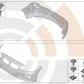 Juego de Accesorios para Parachoques Delantero para BMW F30, F31, F34, F35 (OEM 51112471536). Original BMW