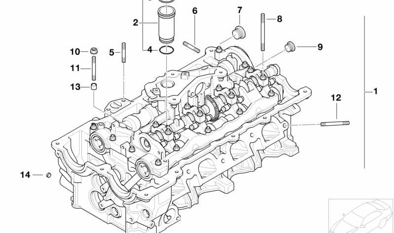 M6x80 Doppelgewindeschraube für BMW E81, E82, E87, E88, E46, E90, E91, E92, E93, E60N, E84, E83, E85 (OEM 07129902313). Original BMW