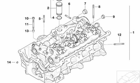 M6x80 Doppelgewindeschraube für BMW E81, E82, E87, E88, E46, E90, E91, E92, E93, E60N, E84, E83, E85 (OEM 07129902313). Original BMW