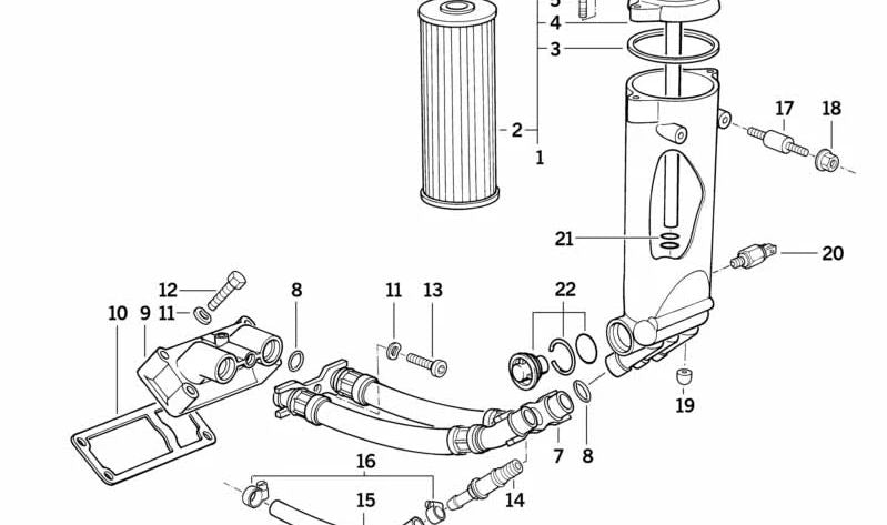 Tuerca de cuello para BMW Serie 3 E30, Serie 5 E28, E34 (OEM 11421285916). Original BMW