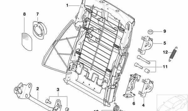 Tuerca hexagonal autoblocante OEM 07149130026 para BMW E36, E65, E66, Z3. Original BMW.