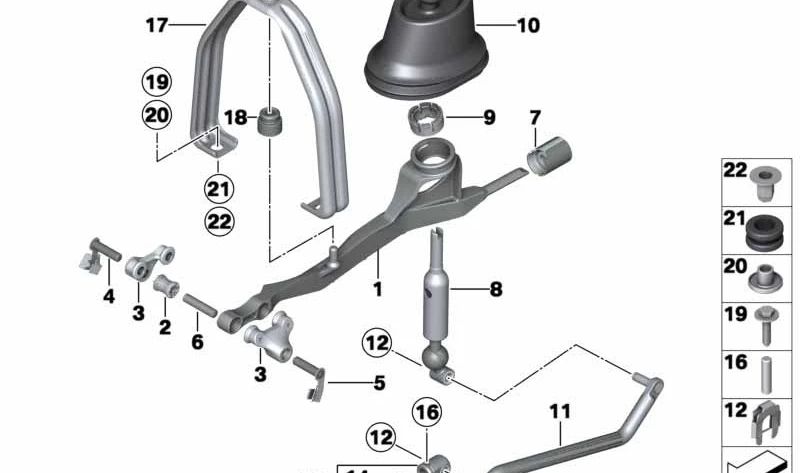 Adaptador para BMW Serie 5 F10, F11 (OEM 25117621112). Original BMW