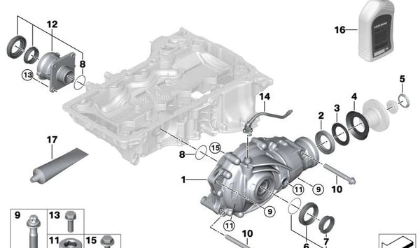 Disco protector de polvo externo para BMW Serie 3 G80N, G81, Serie 4 G22N, G23 Serie 5 G60, G61, G90, Serie 7 G70, X3 G45, X5 F95, X6 G06, XM G09 (OEM 31518847177). Original BMW