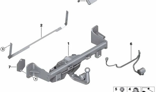 BMW Support 3 F30 -Serie, F31, F34, 4 F32, F33, F36 (OEM 71606868822). Original BMW